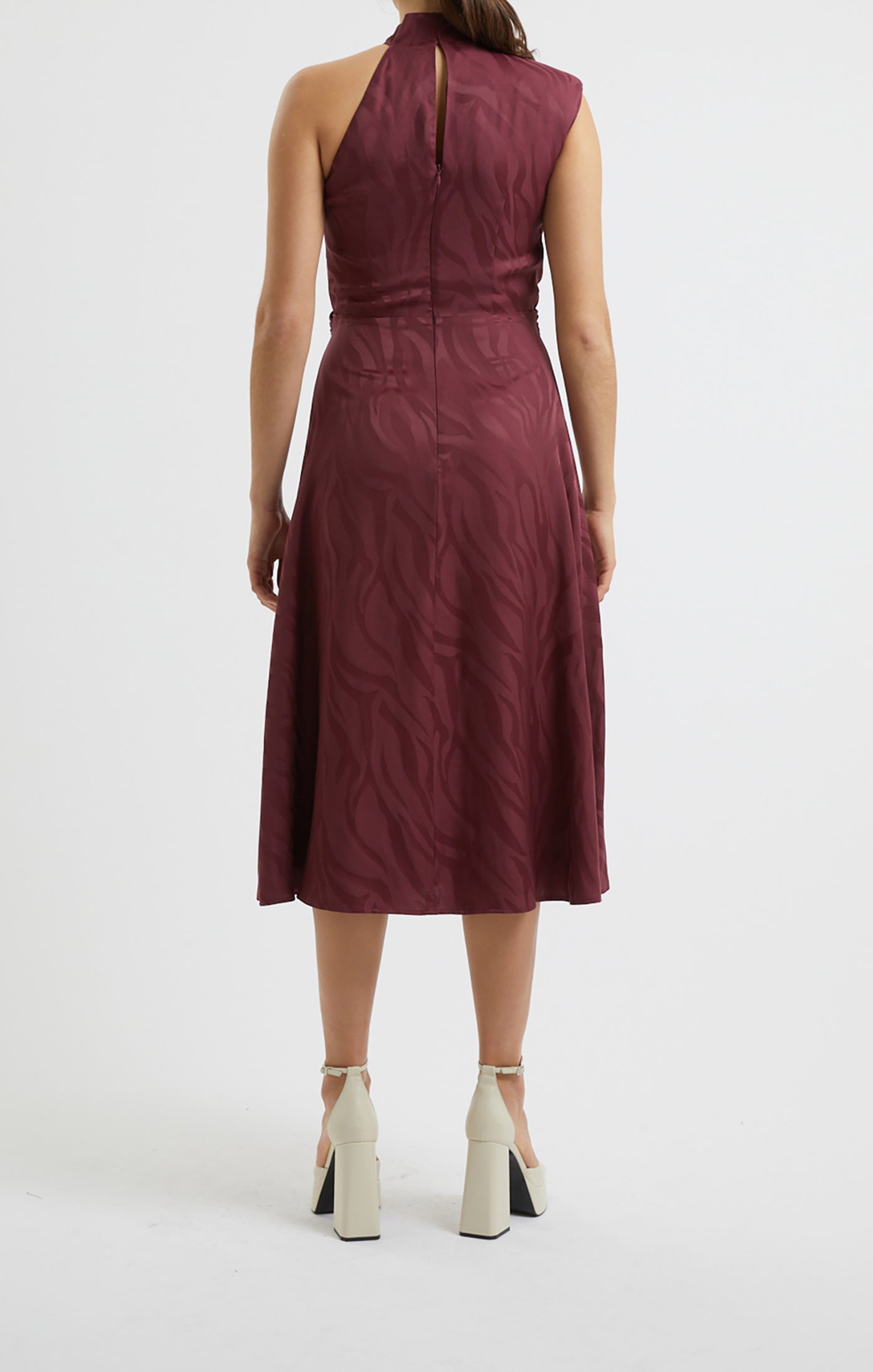 Aba Eco Satin Midi Dress - French Connection