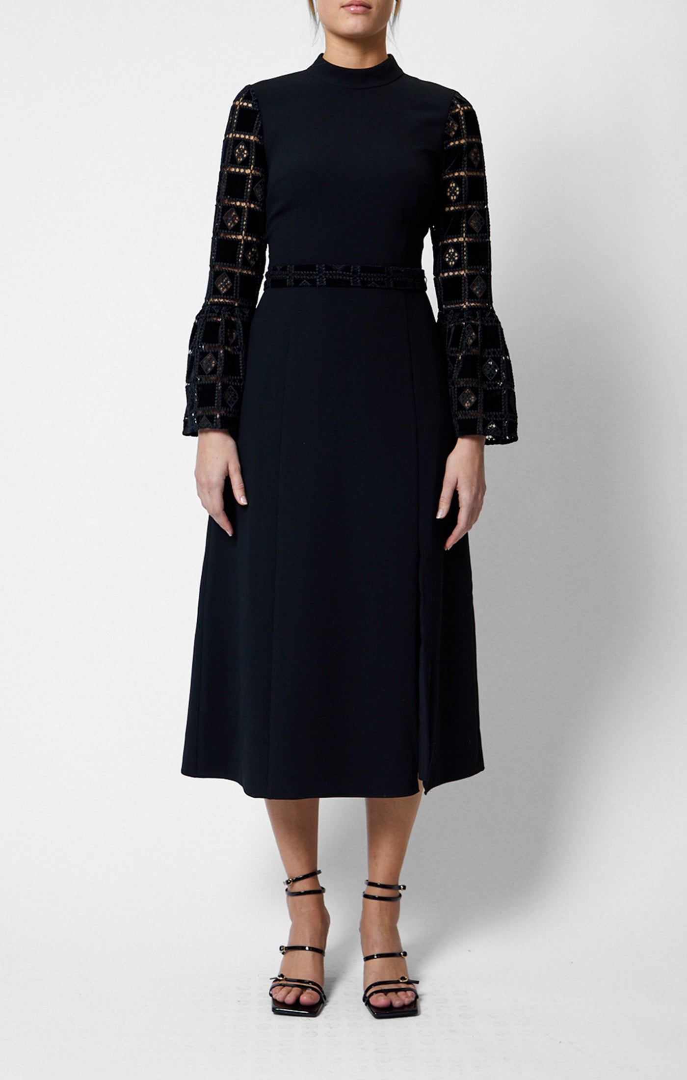 Garnet Velvet Midi Dress - French Connection