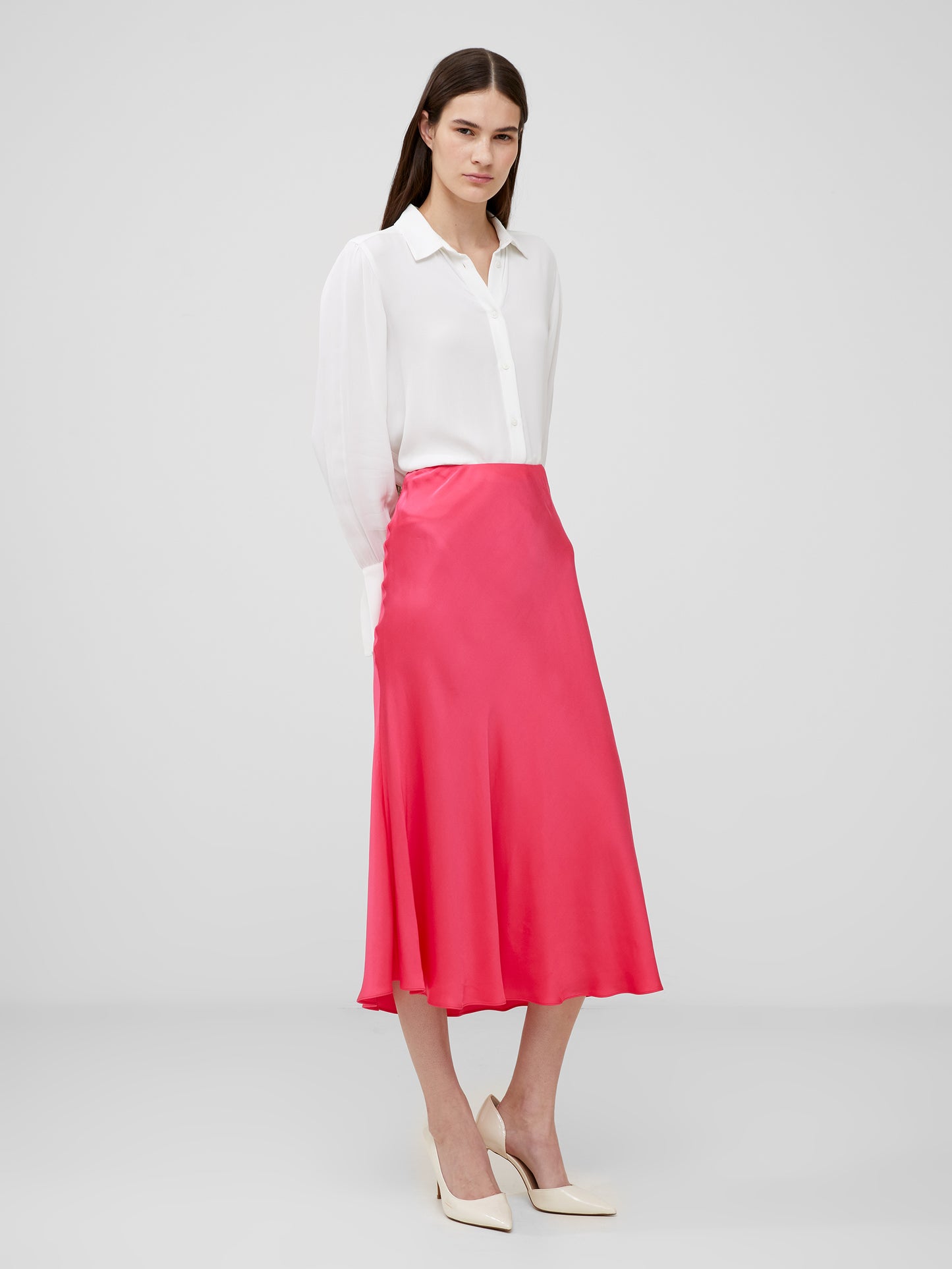 Ennis Satin Midaxi Slip Skirt - French Connection