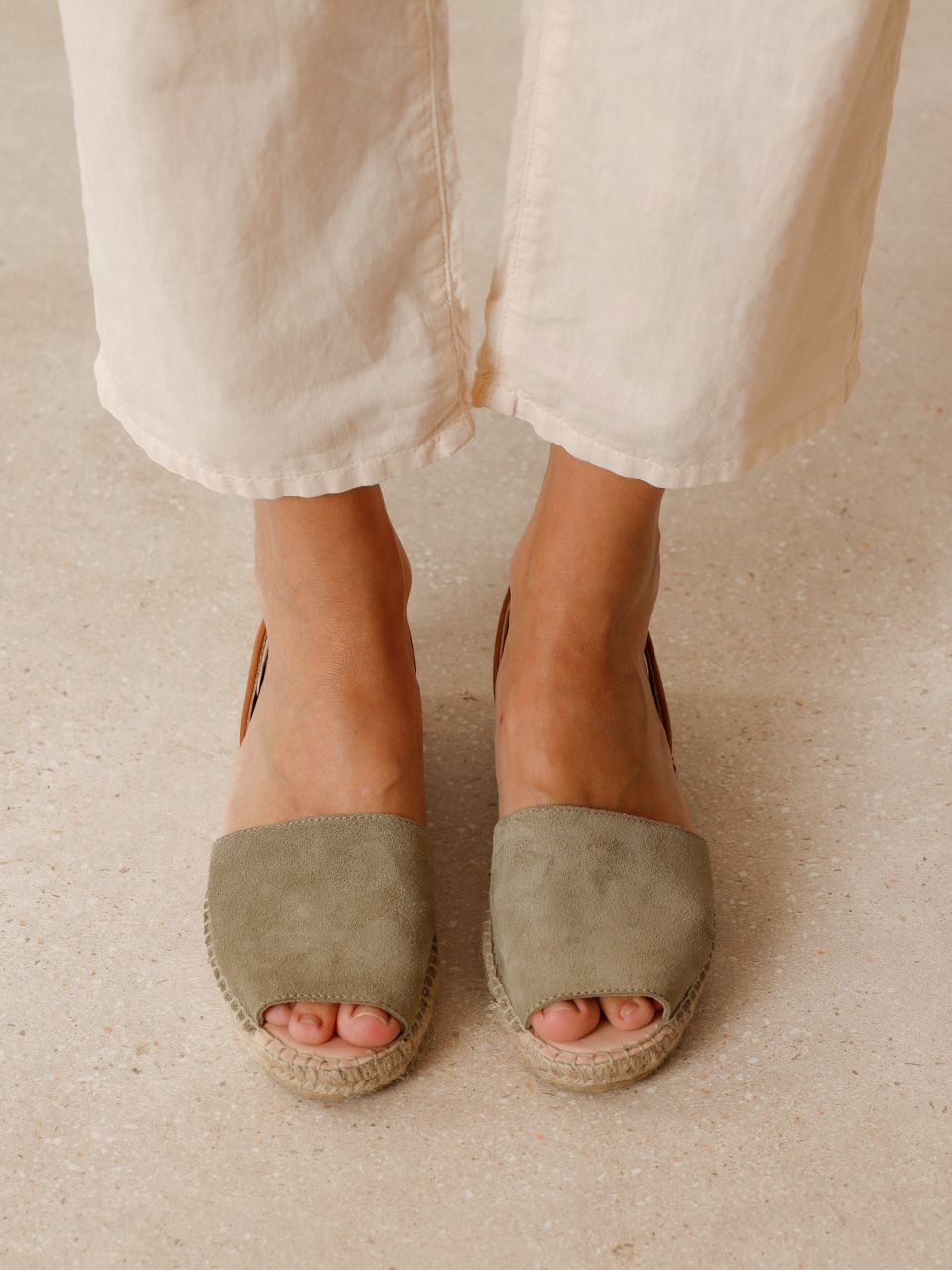 Open Toe Espadrilles - Indi&Cold