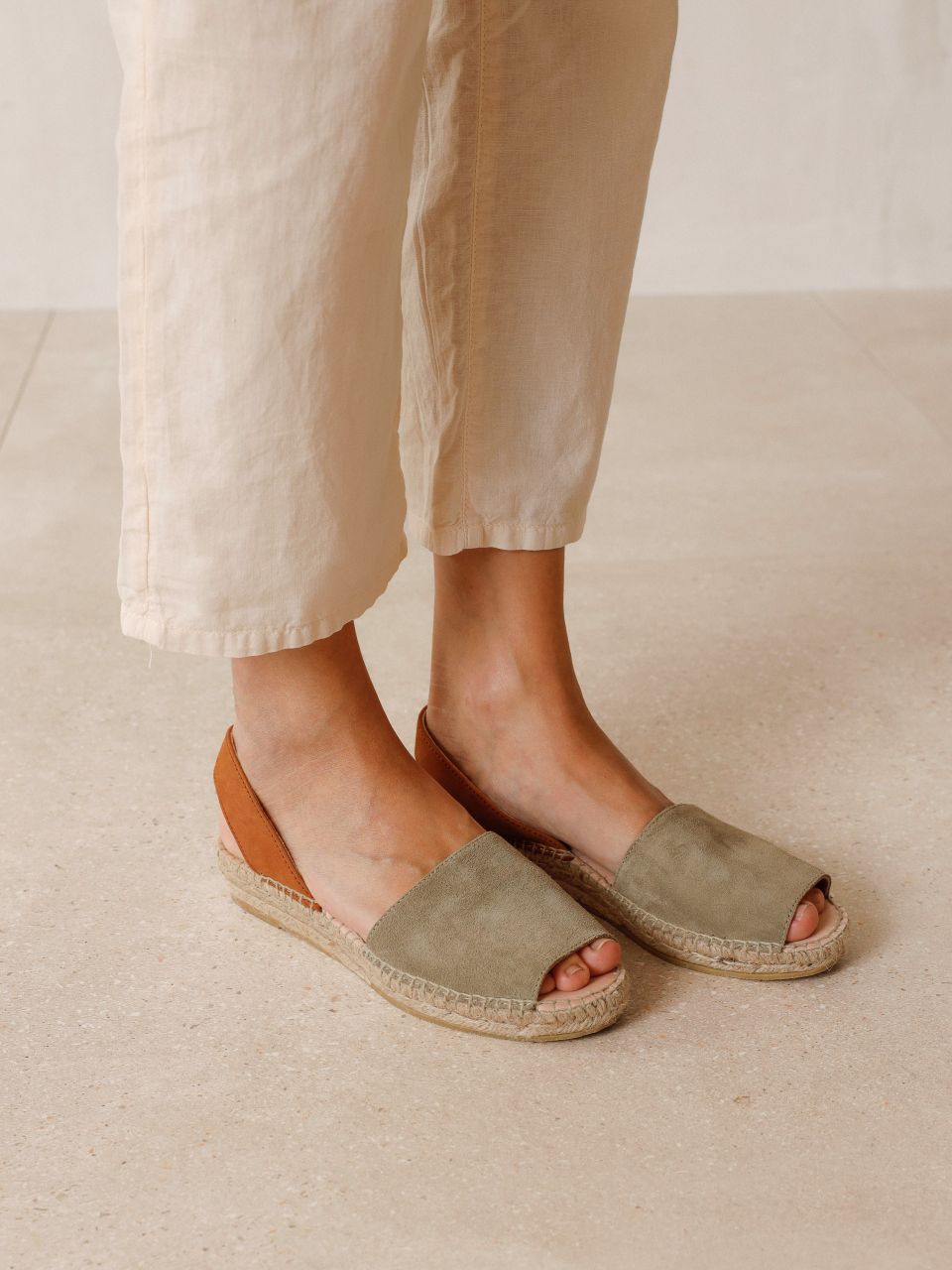 Open Toe Espadrilles - Indi&Cold