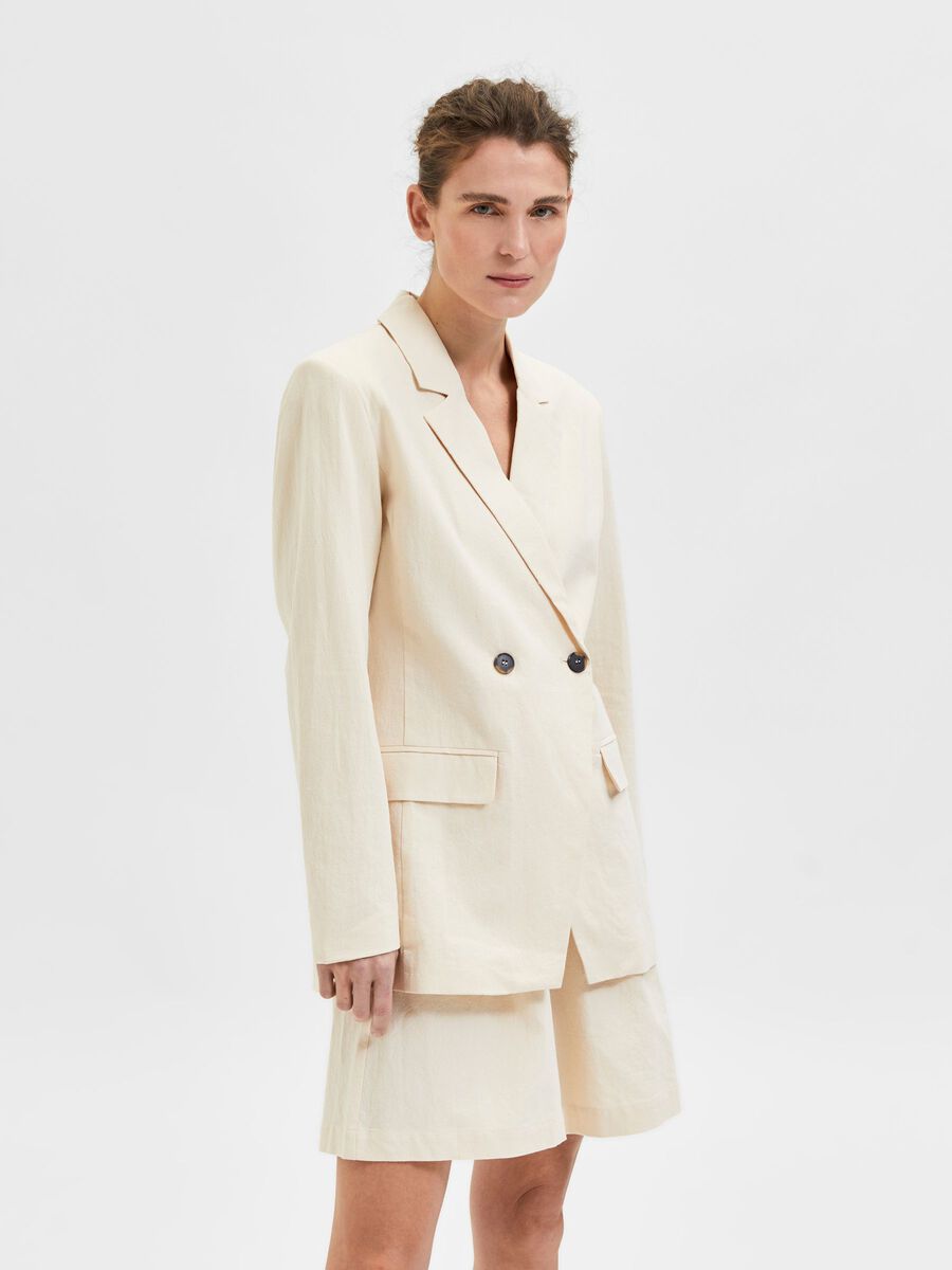 Linen Blazer - Selected Femme