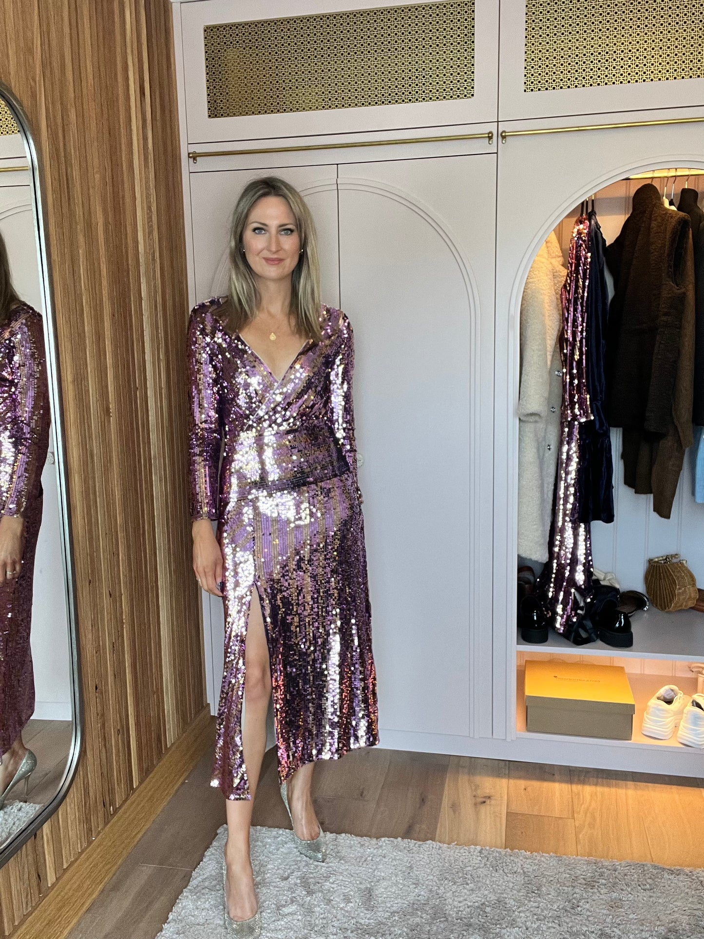 Fika Midi Sequin Dress