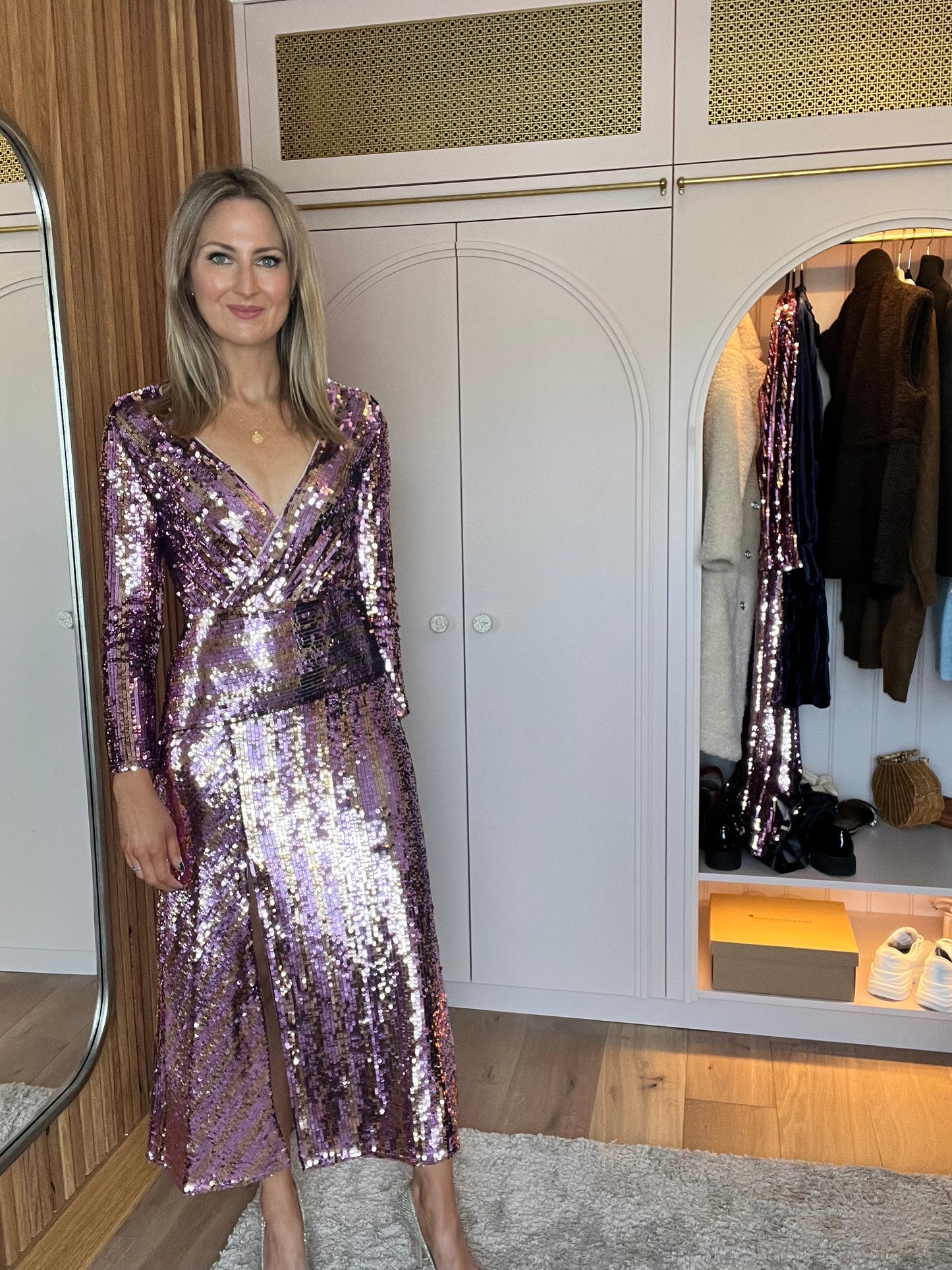 Fika Midi Sequin Dress
