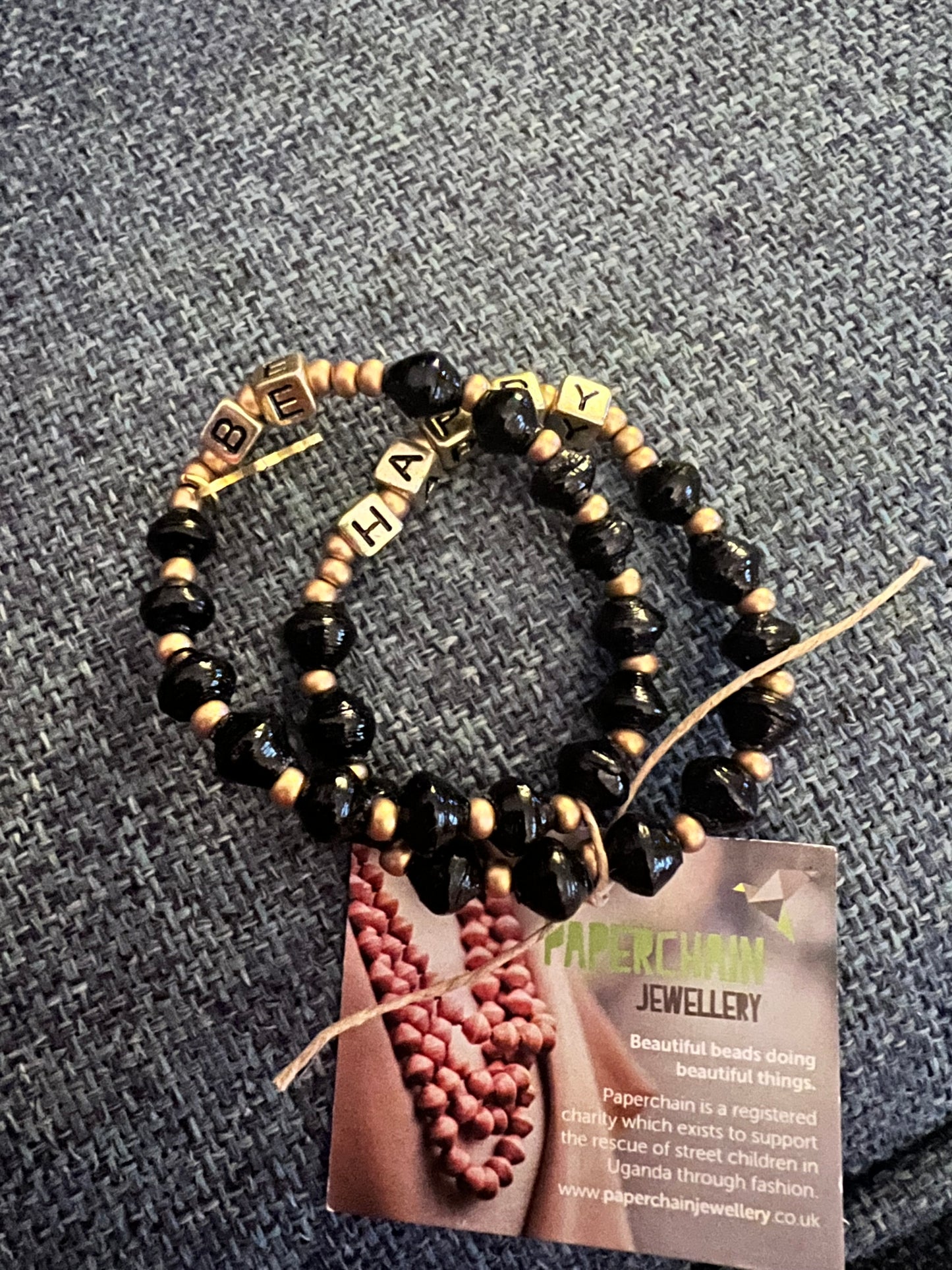 Be Happy Bracelet - Paperchain