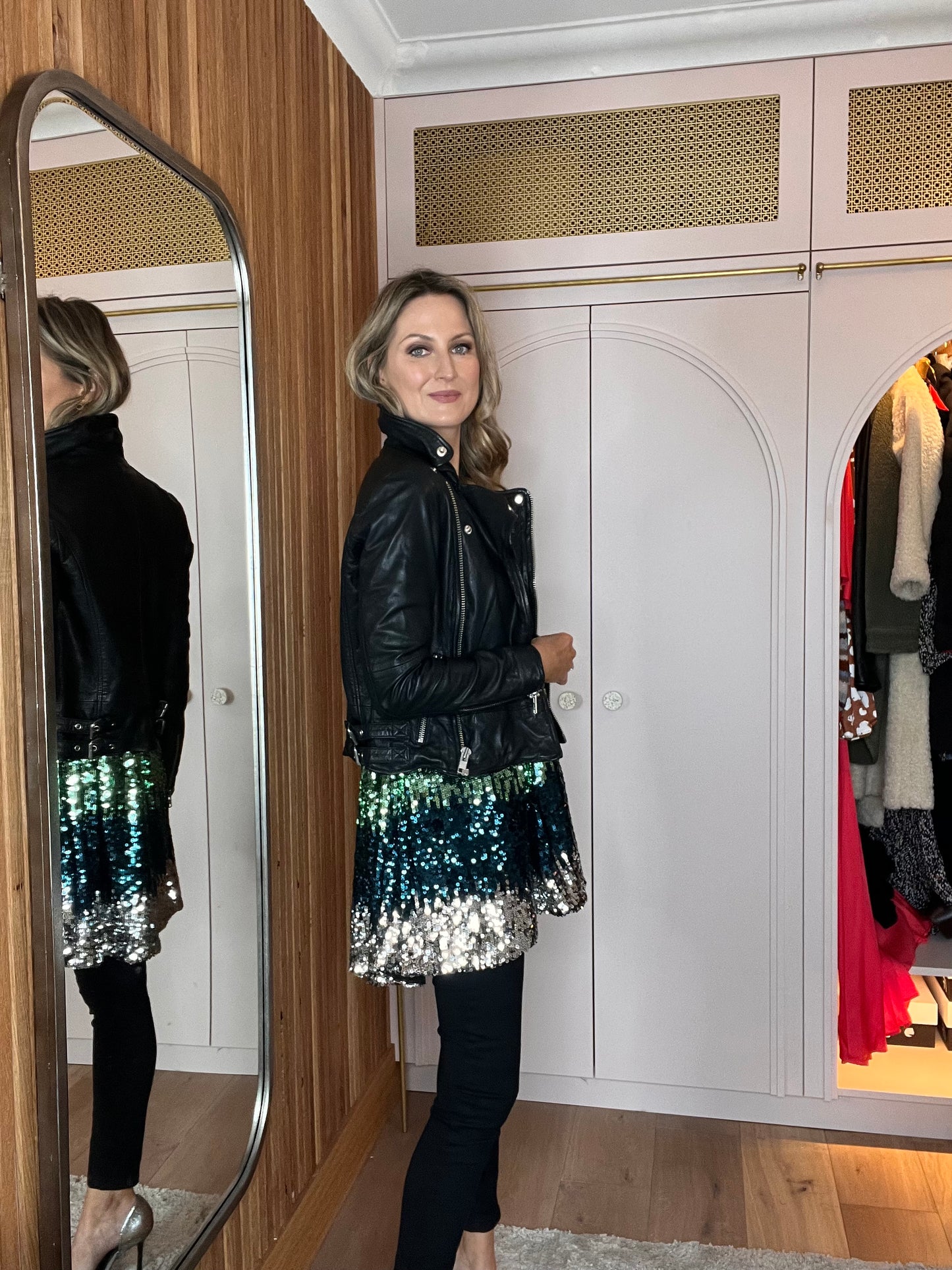 Estari Sequin Swing Dress - French Connection