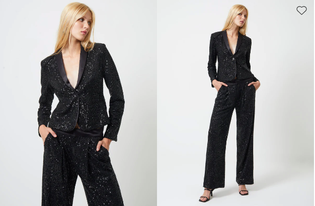 Alvindava Sequin Suit Jacket - French Connection