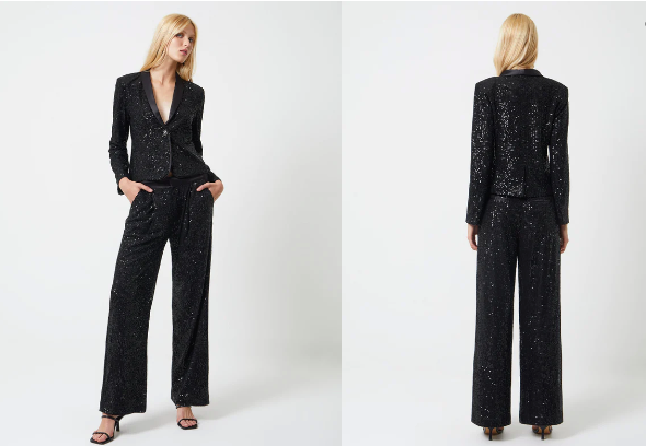 Alvindava Sequin Suit Jacket - French Connection