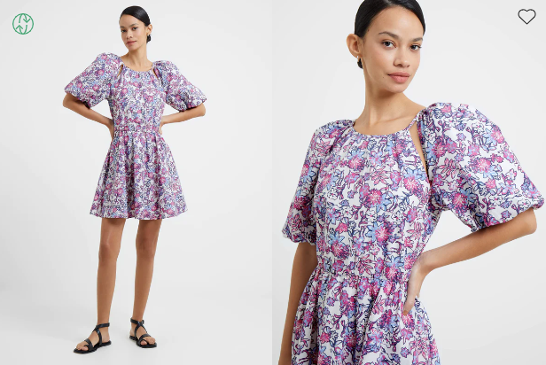 Fotini Poplin Puff Dress - French Connection