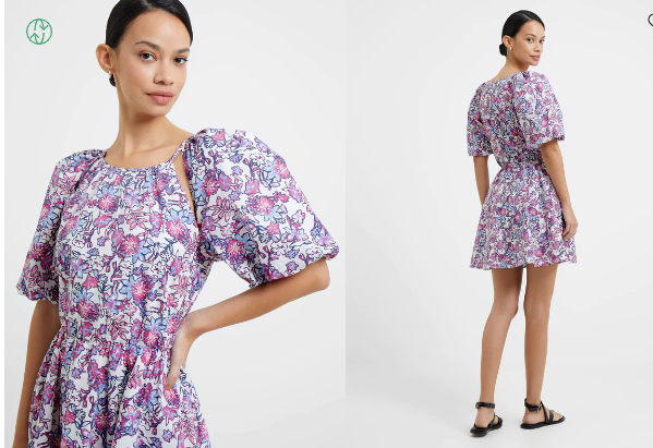 Fotini Poplin Puff Dress - French Connection