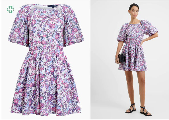 Fotini Poplin Puff Dress - French Connection