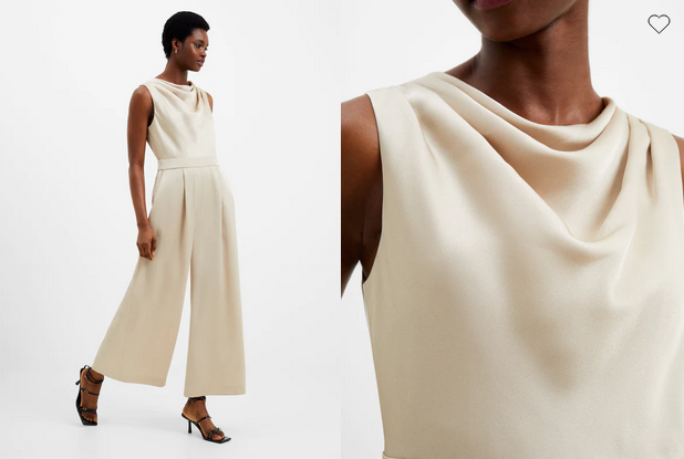 Harlow Satin Sleeveless Jumpsuit - French Connection