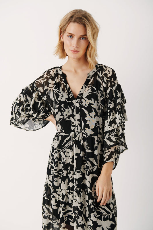 Black Poetic Floral Dress - Part Two