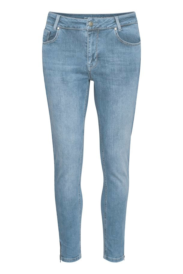 37 The Celina Zip 101 High Slim - Light Blue Wash