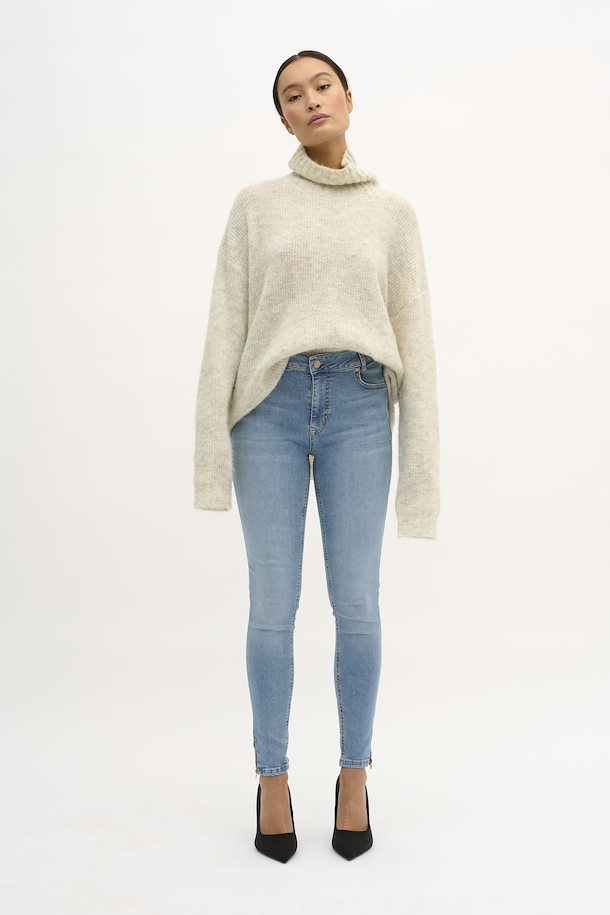 37 The Celina Zip 101 High Slim - Light Blue Wash