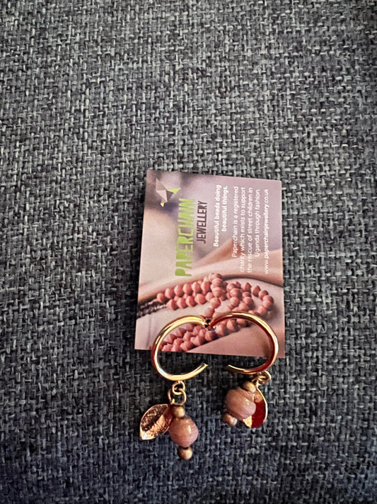 Mabel Leaf Earrings - Paperchain Jewellery