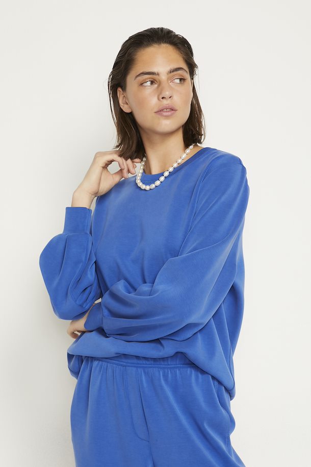 THE SWEAT BLOUSE - BLUE