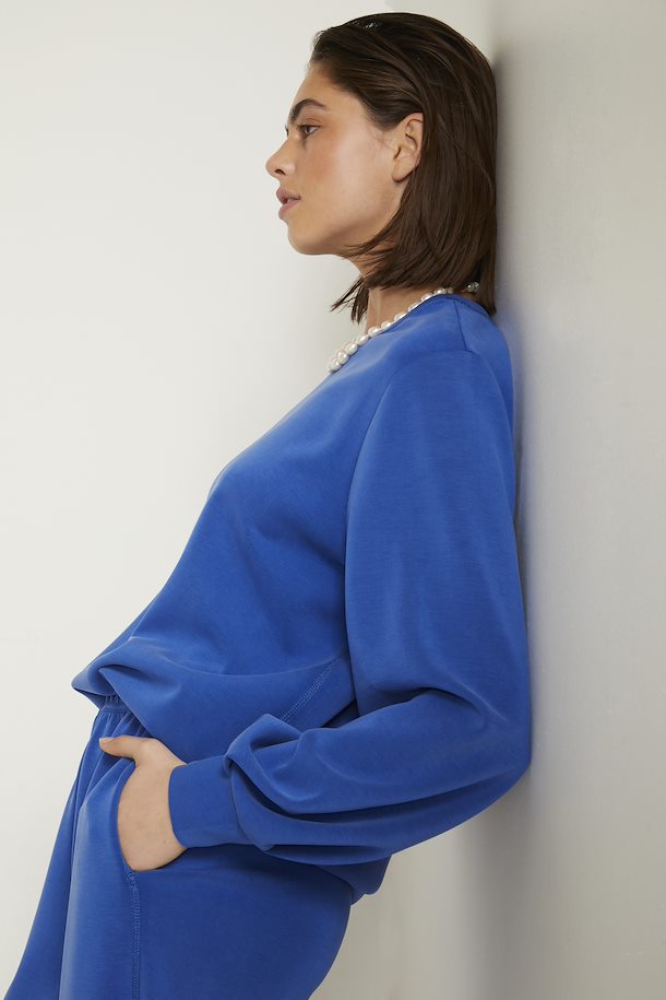 THE SWEAT BLOUSE - BLUE
