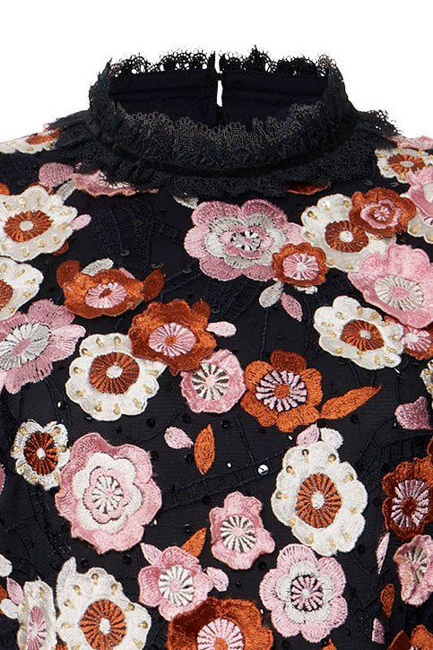 Lace Embroidered Dress - French Connection