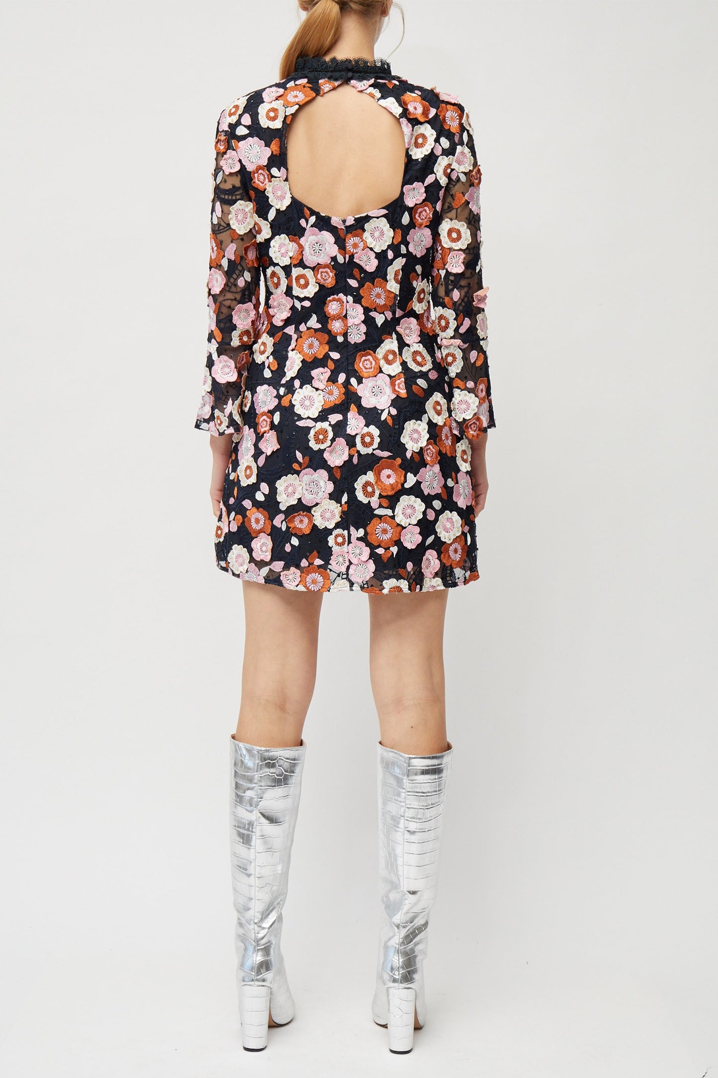 Lace Embroidered Dress - French Connection