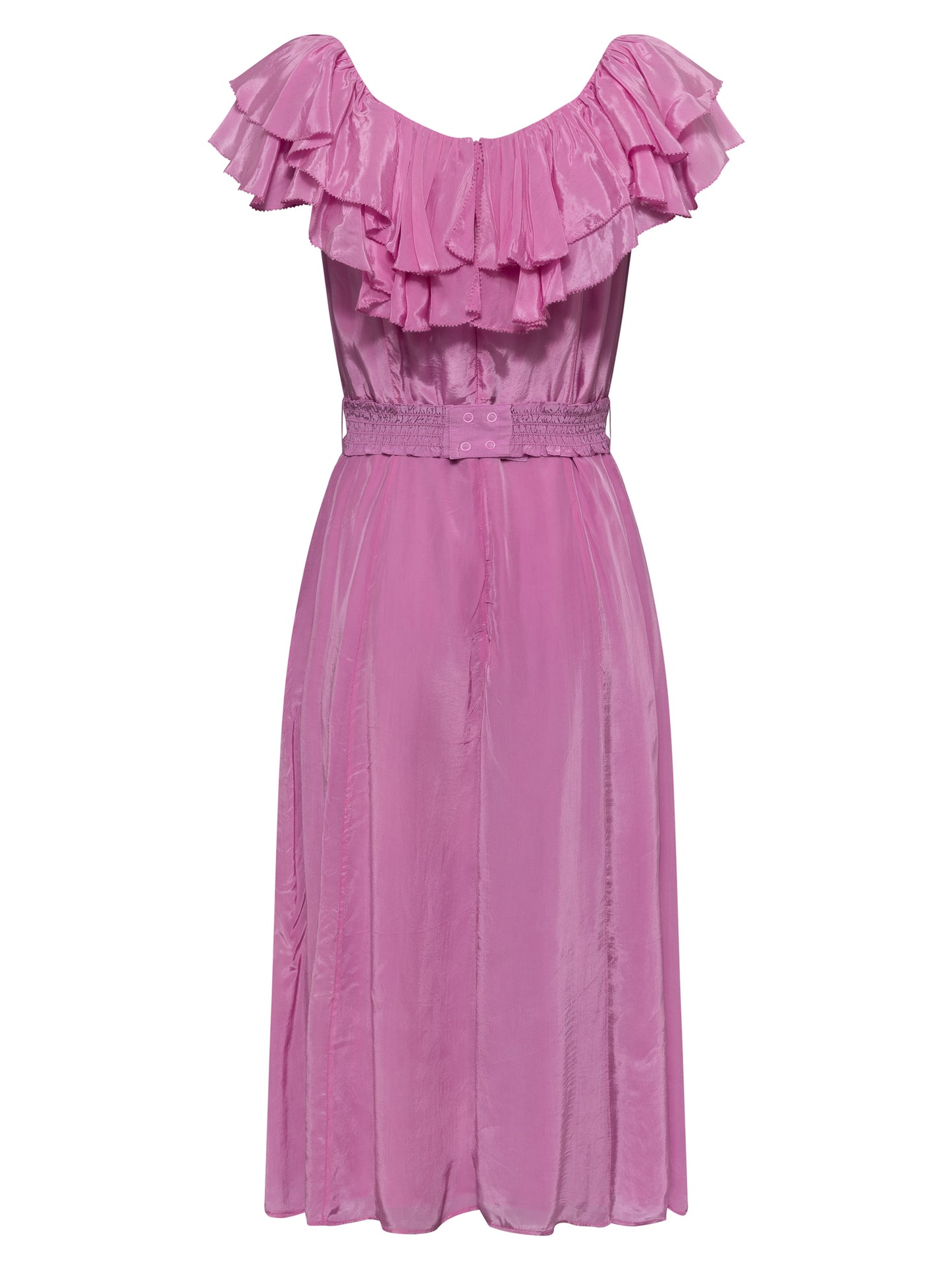 Almedina Drape Frill Neck Dress - French Connection