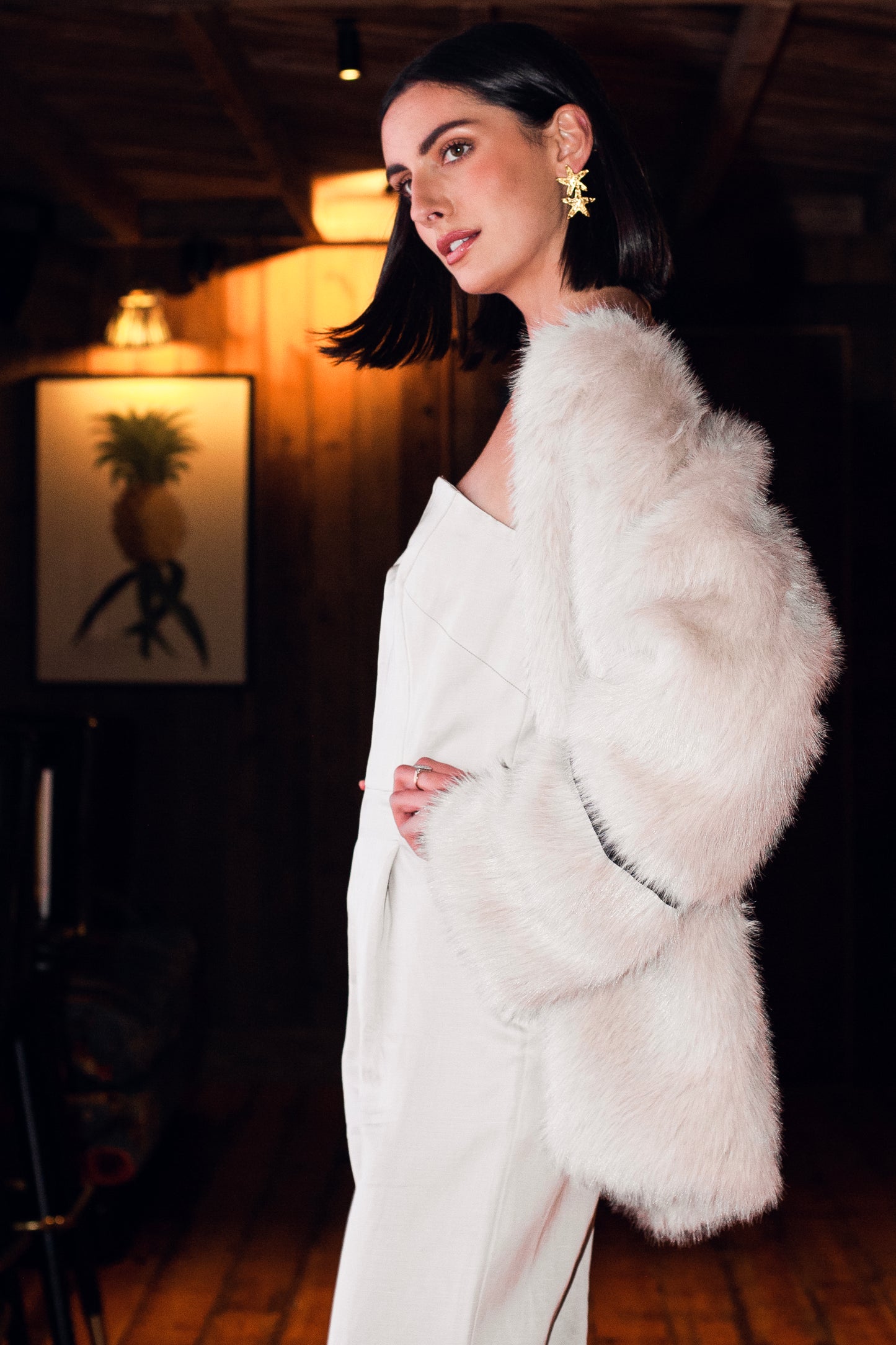 Perly Faux Fur Coat - KBS