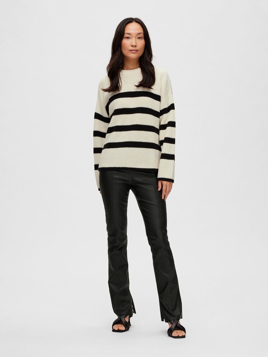 Striped Knitted Jumper (bloomie) - Selected Femme