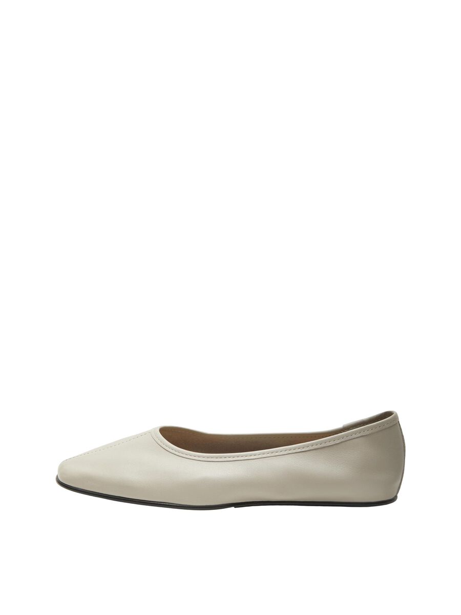 Leather Ballet Flats - Selected Femme