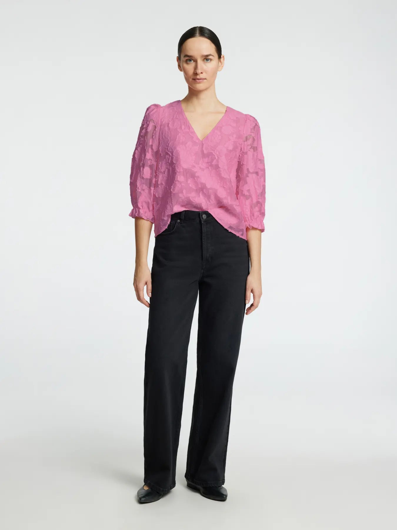 Cathi Sadie 3/4 Top - Selected Femme