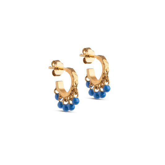 Astrid Earrings (blue) - Enamel Copenhagen