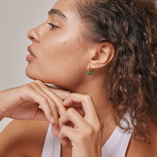 Astrid Earrings (Green) - Enamel Copenhagen