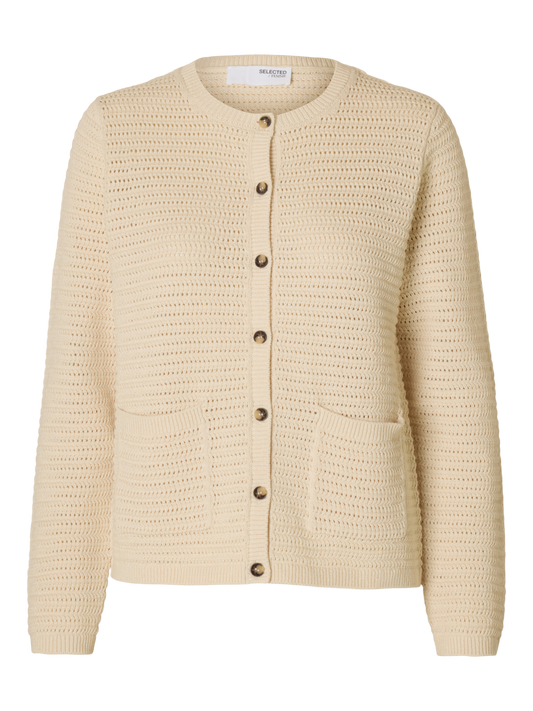 100% COTTON KNITTED CARDIGAN (VINNA) - SELECTED FEMME