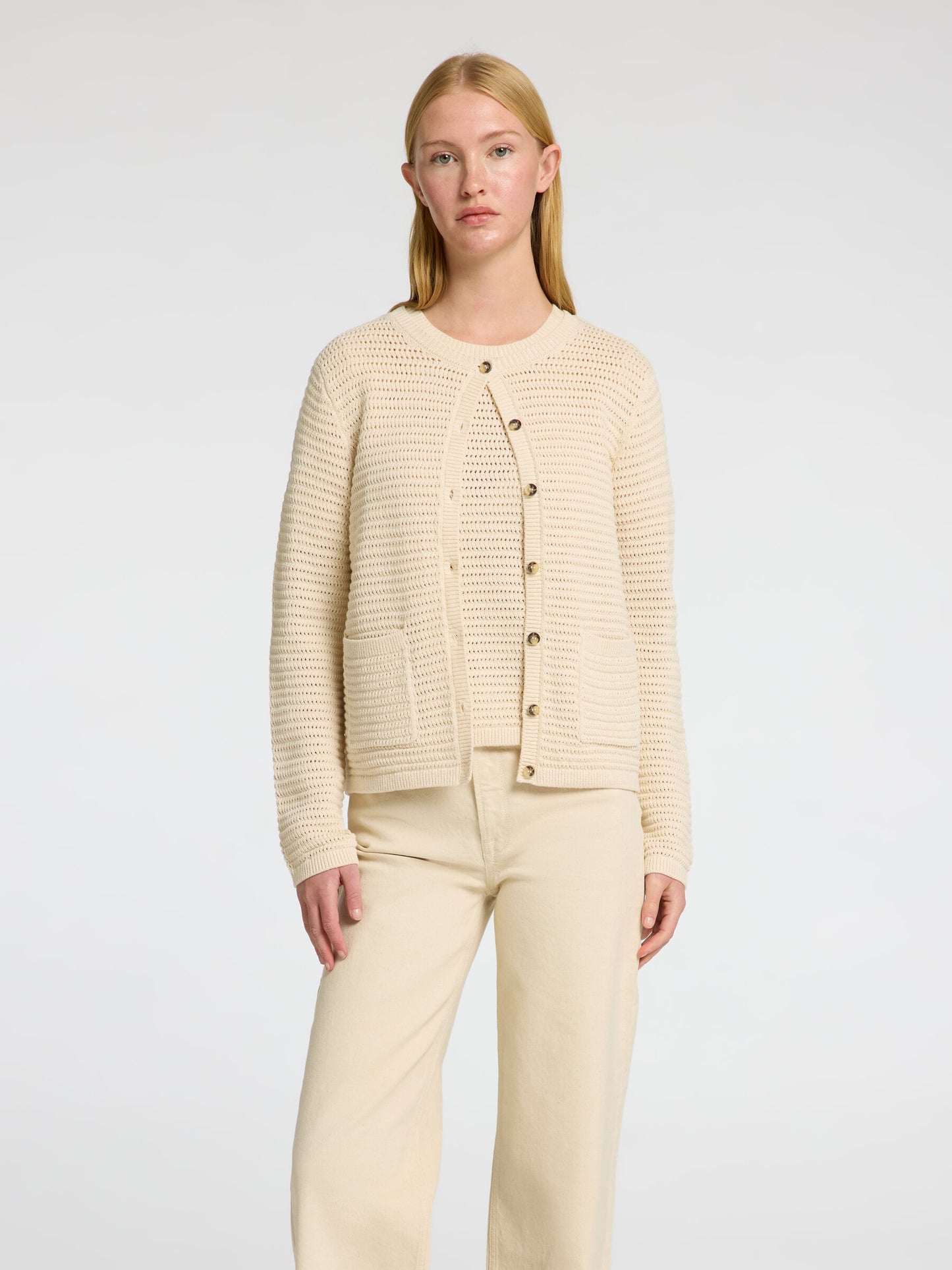 100% COTTON KNITTED CARDIGAN (VINNA) - SELECTED FEMME