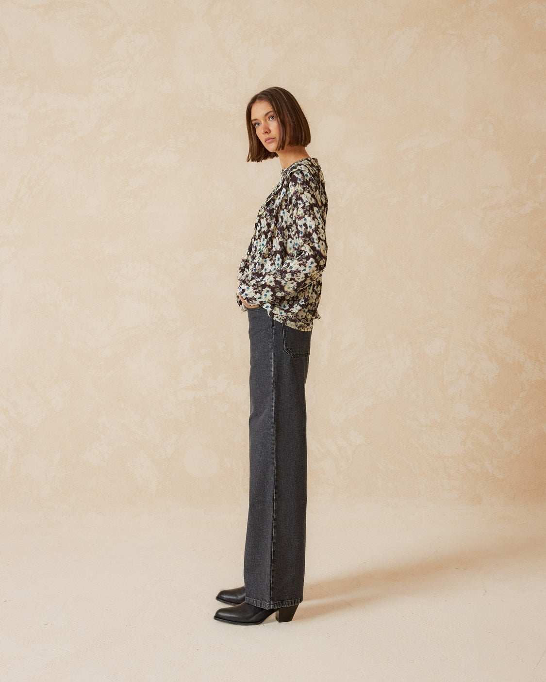 WIDE LEG DENIM PANTS - INDI&COLD