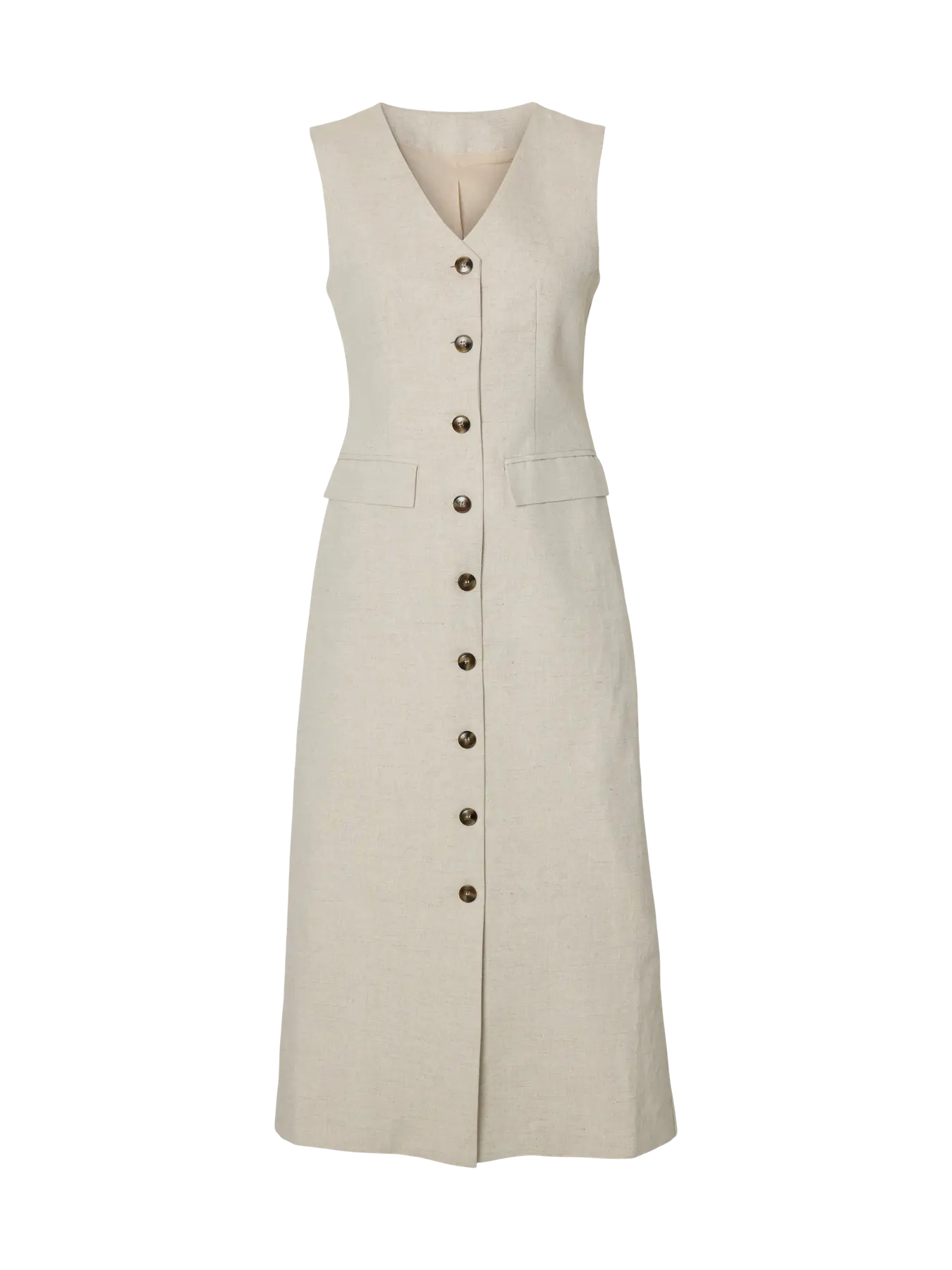 SLFVENJA LINEN BLEND DRESS - SELECTED FEMME