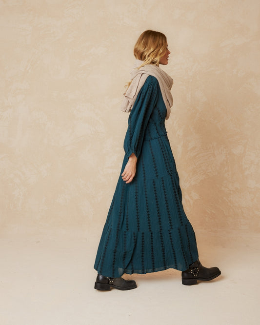 MAXI JACQUARD DRESS - INDI&COLD