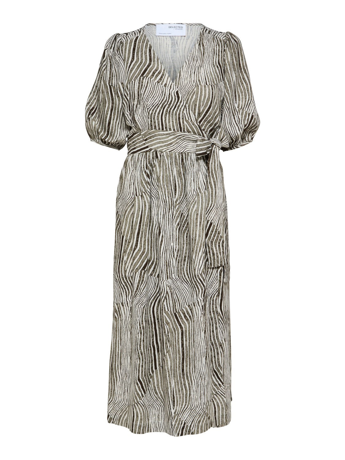 Evita Wrap Dress - Selected Femme