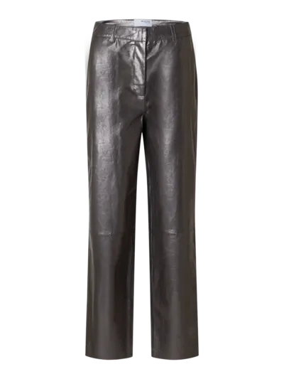 Cora Leather Pants - Selected Femme