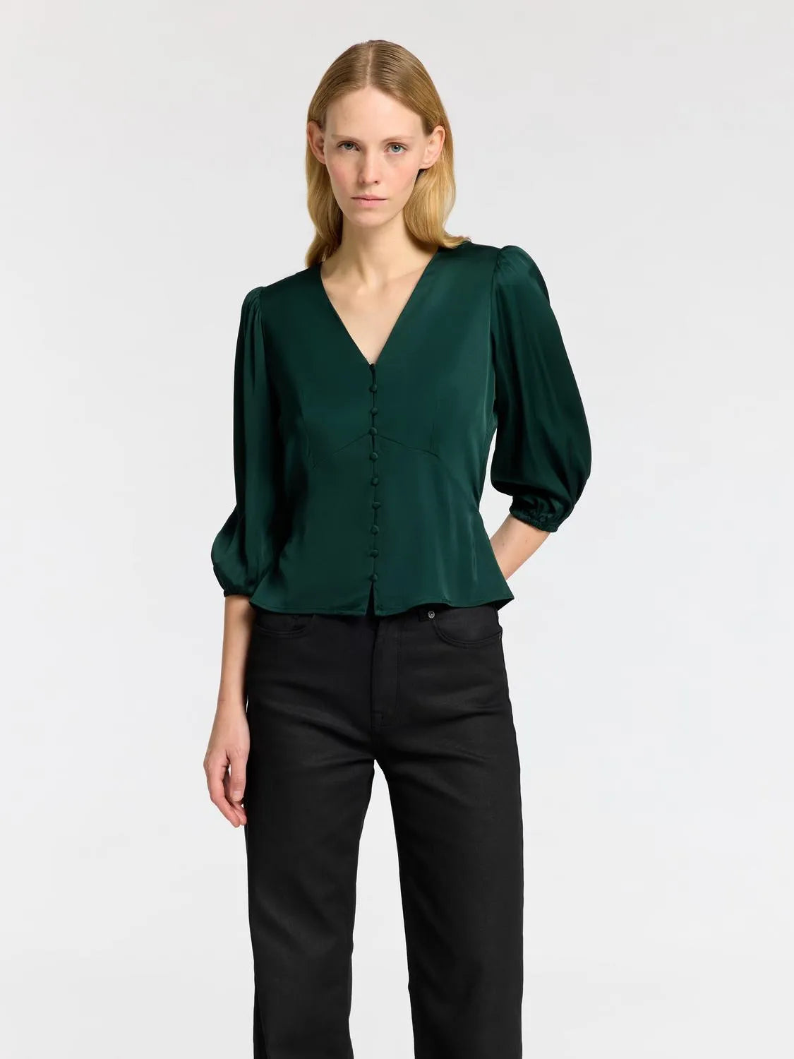 SLFJYLINE SATIN TOP - SELECTED FEMME