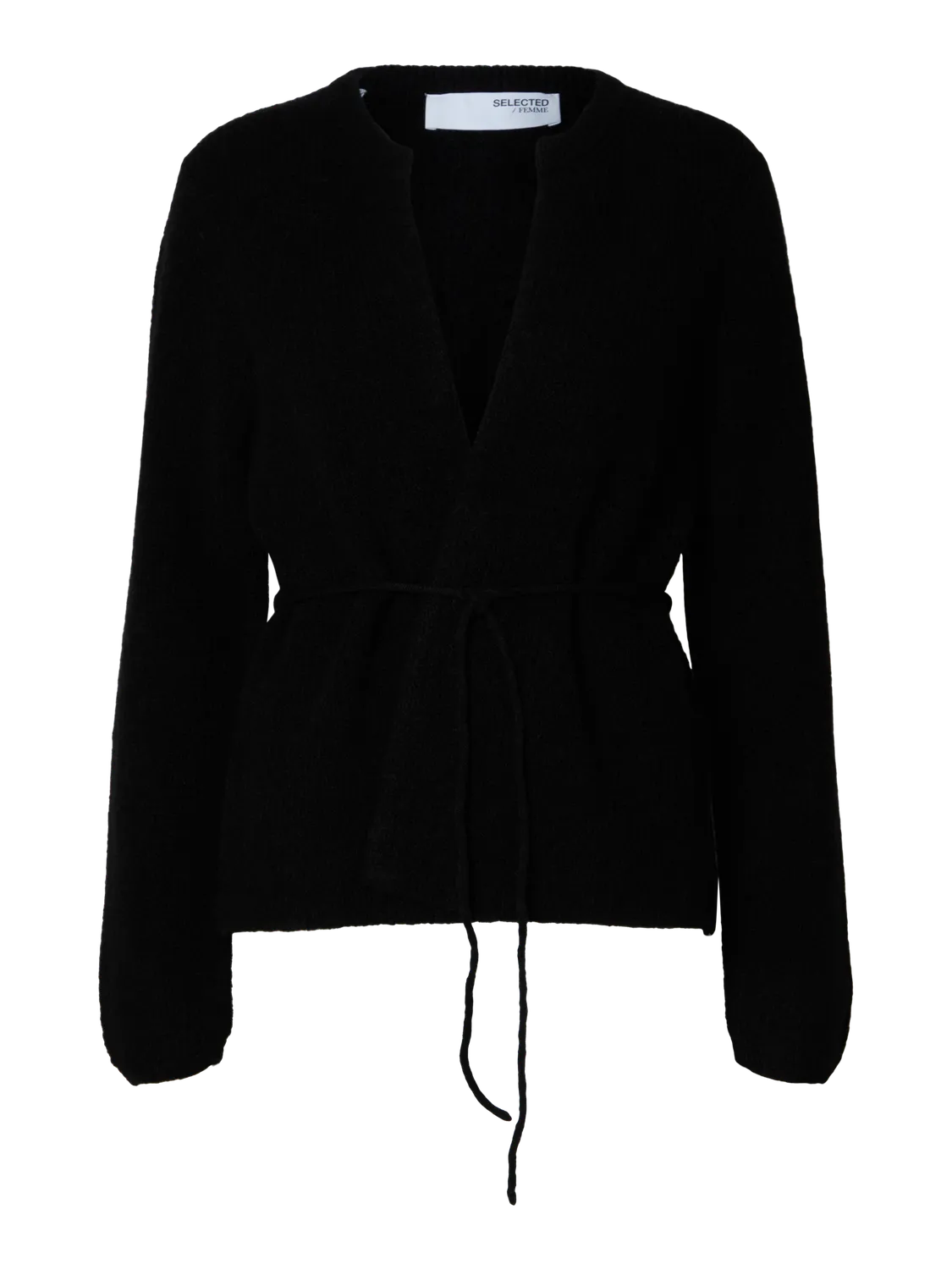 SIA LS KNIT BELT CARDIGAN - SELECTED FEMME