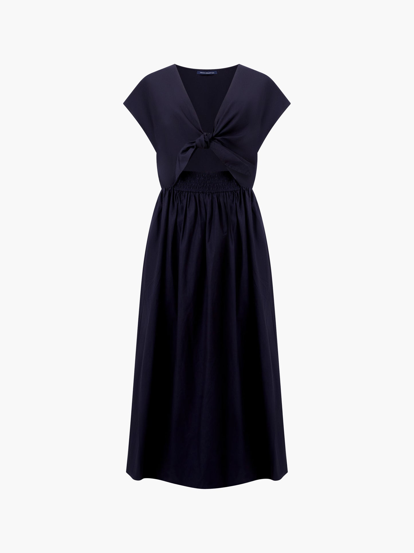 Barletta Poplin Tie Midi Dress - French Connection
