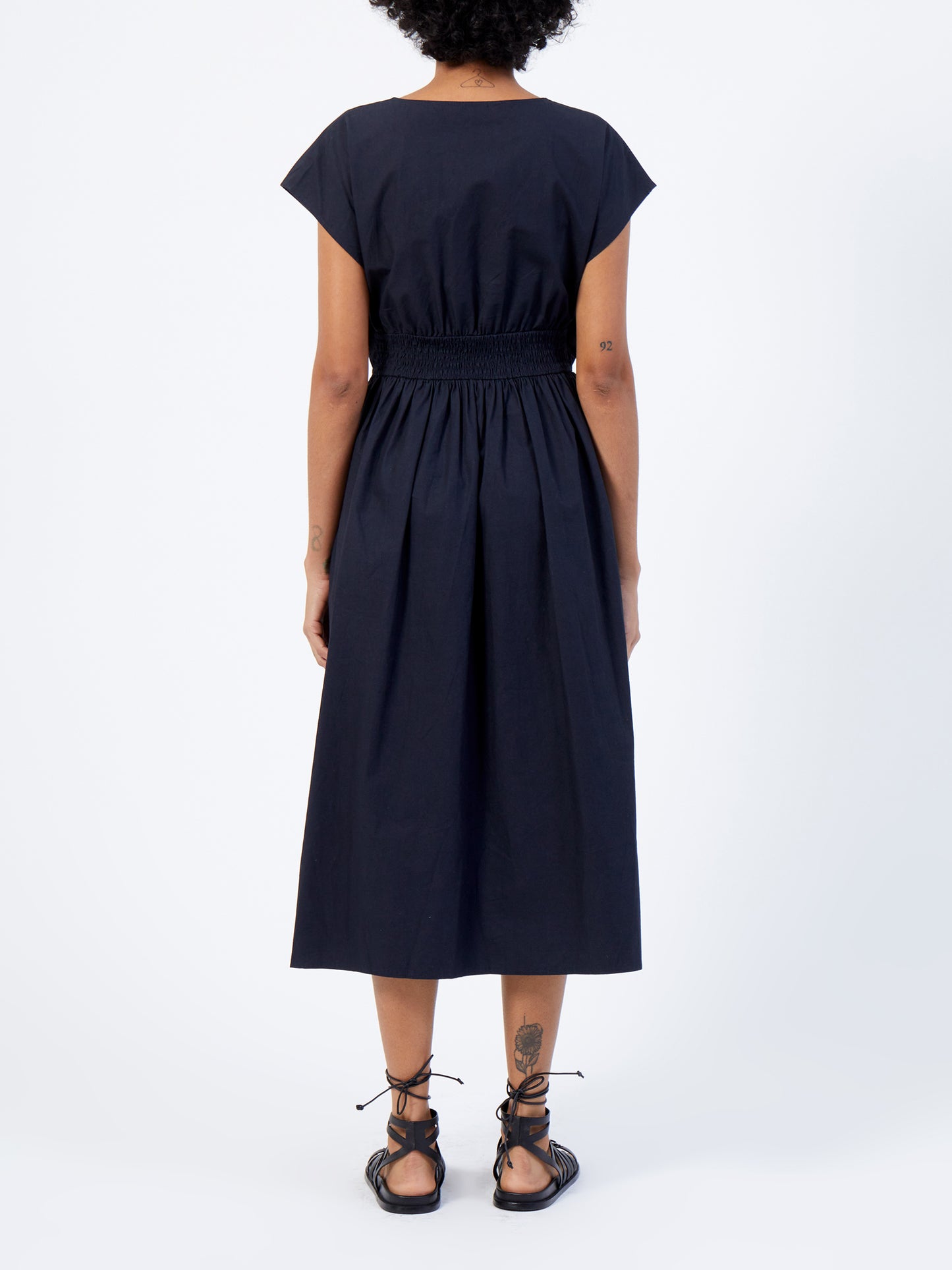 Barletta Poplin Tie Midi Dress - French Connection