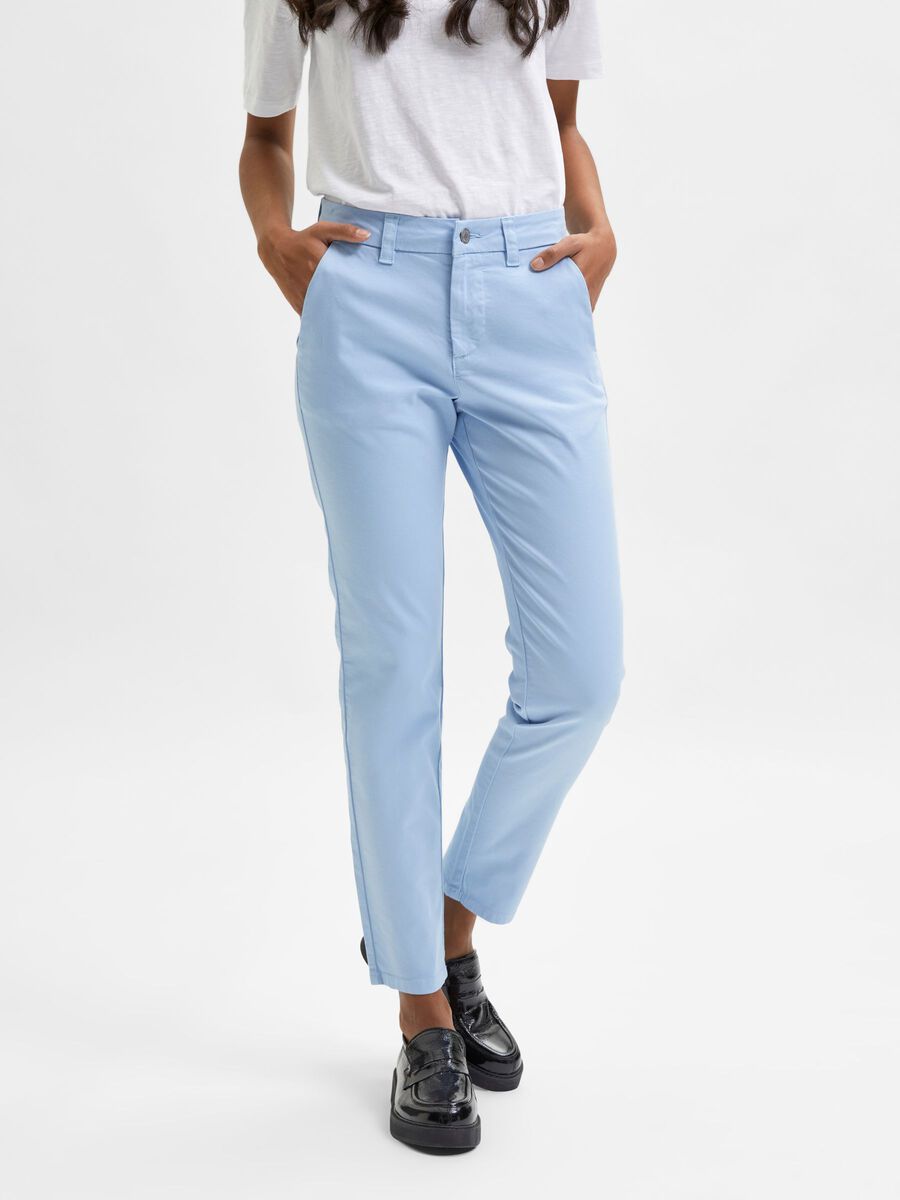 TAPERED FIT CHINOS - SELECTED FEMME