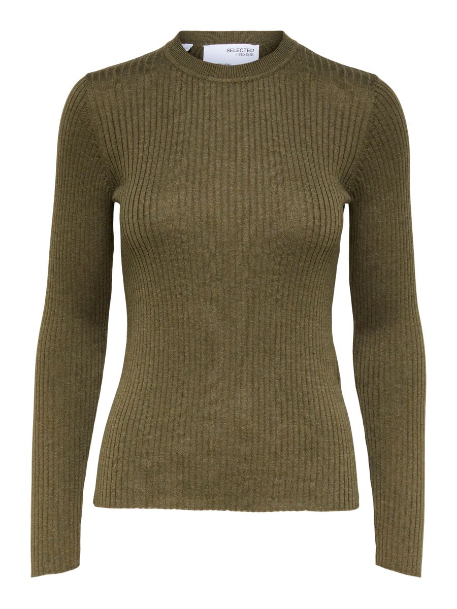 RIBBED KNITTED JUMPER - SELECTED FEMME