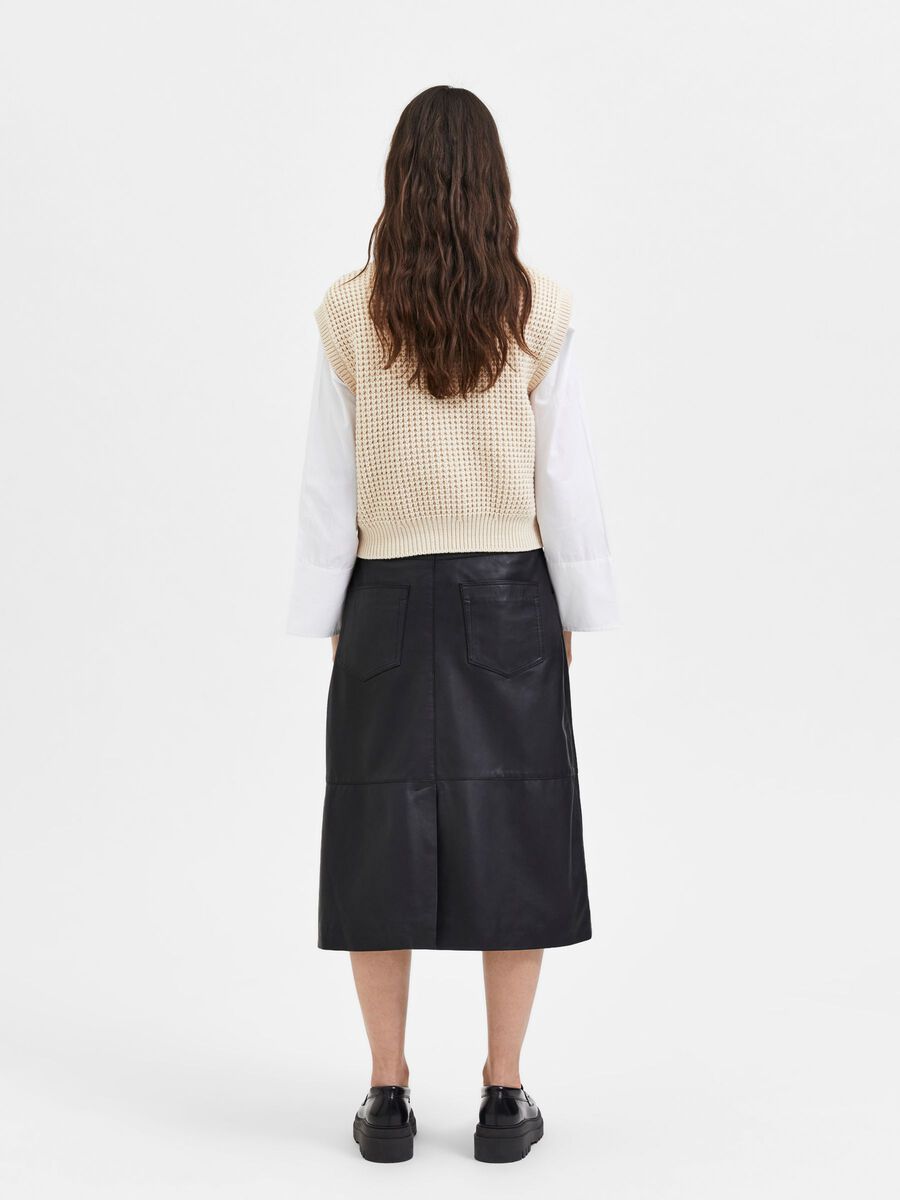 Cable Knit Vest - Selected Femme