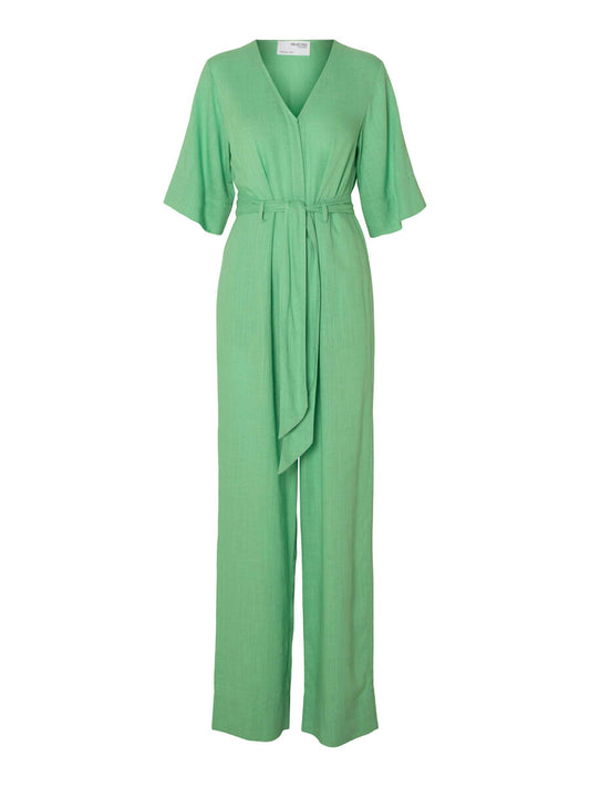Linen-blend Jumpsuit - Selected Femme