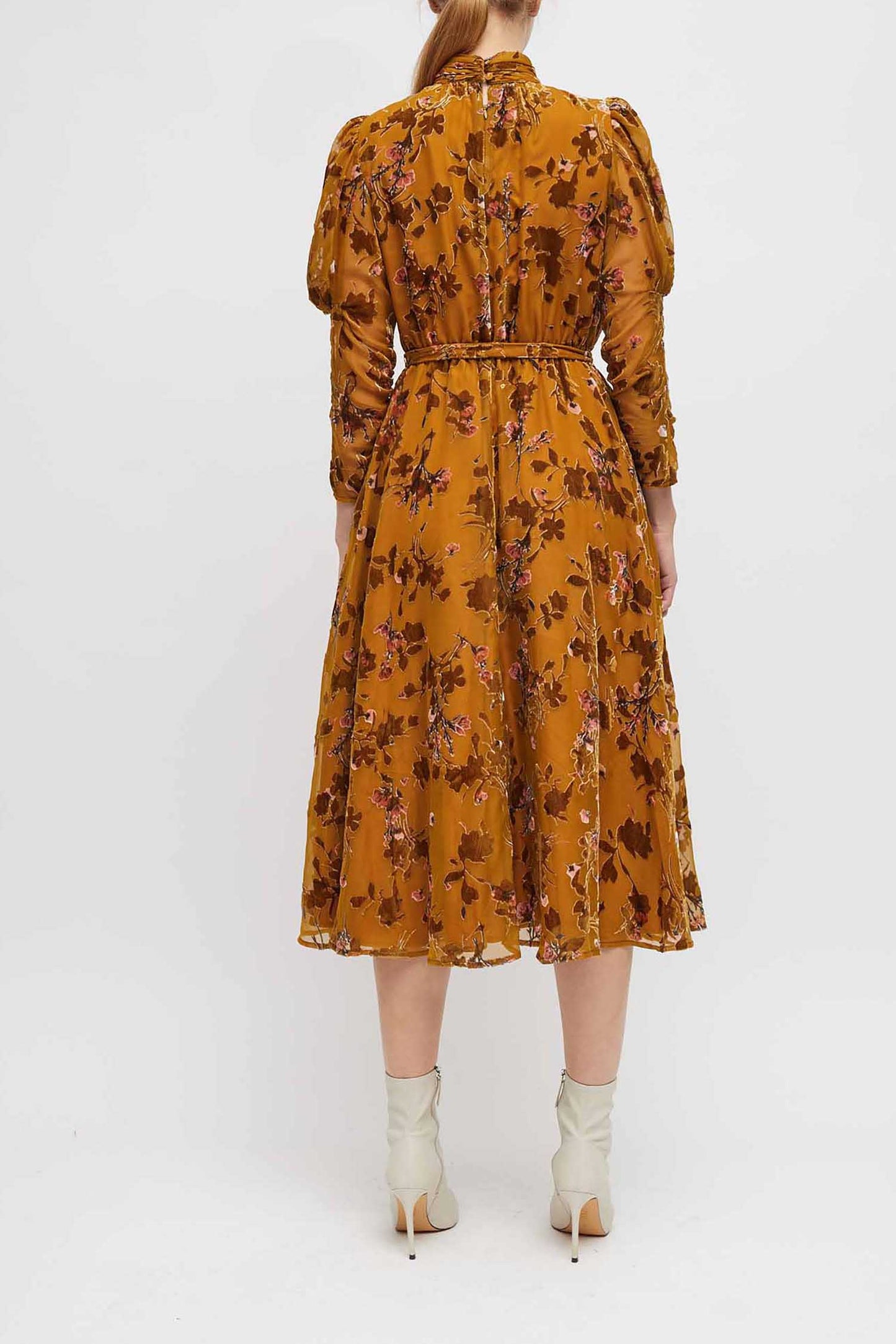 Burn Out Floral Dress - French Connection