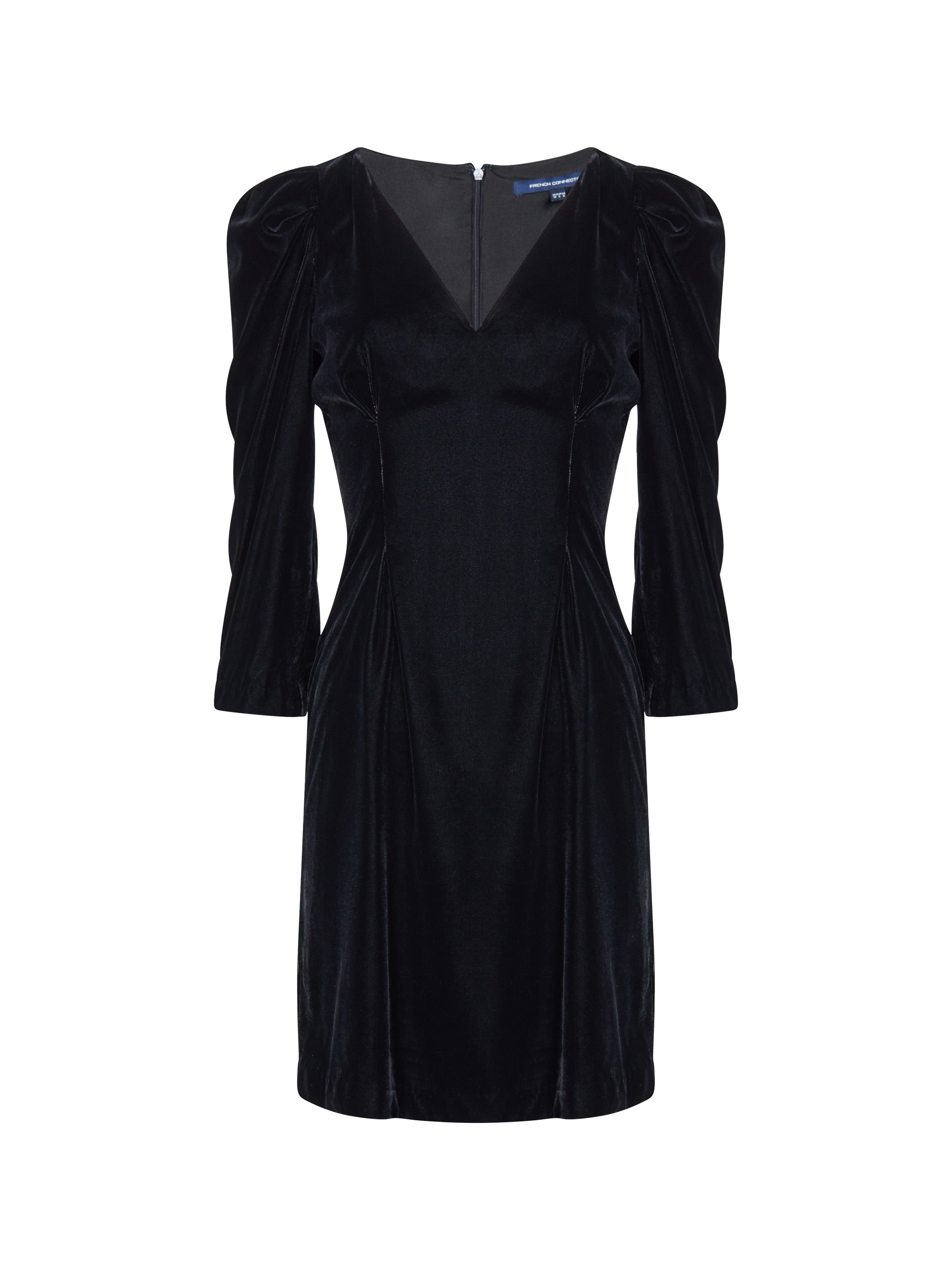 French connection 2024 black velvet dress