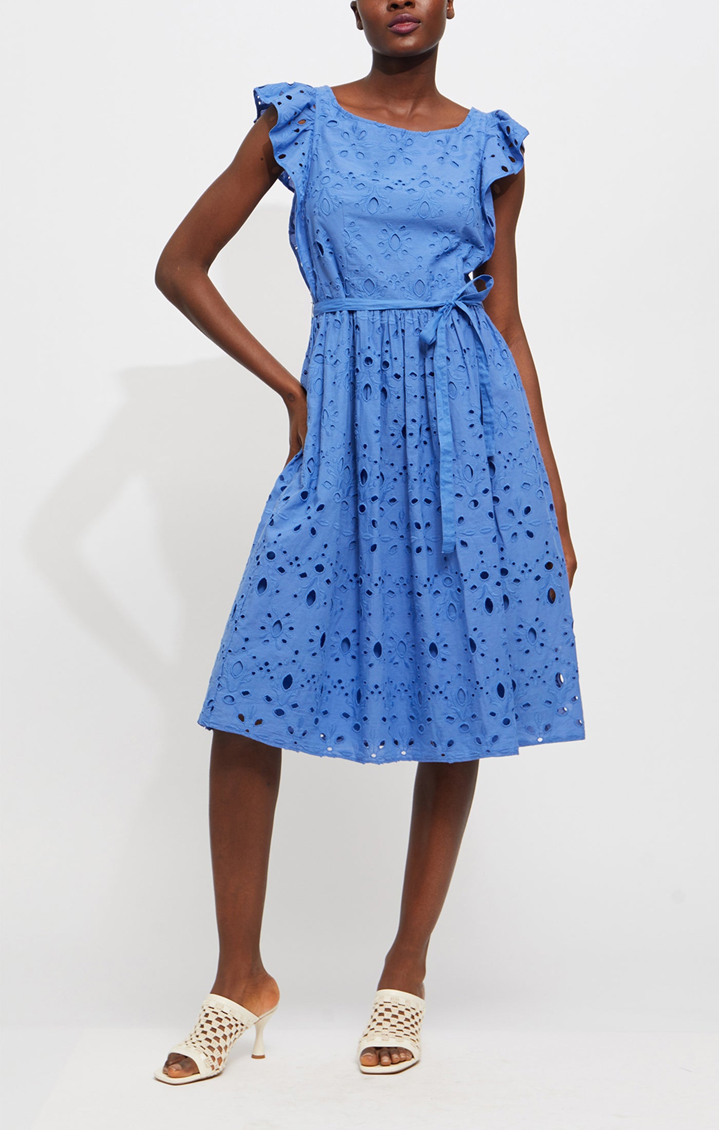 Cilla Broderie Anglaise Dress - French Connection